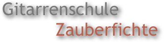 Gitarrenschule
    Zauberfichte