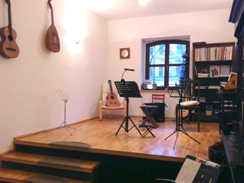 Unterrichtsraum der Gitarrenschule
