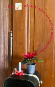 Die Eingangstür zur Gitarrenschule bleibt geschlossen, aber nur bis zum 4.1.